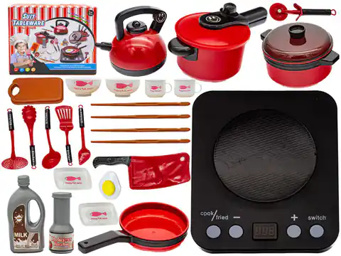 ⁨Kitchen Cooking Set, Kettle, Frying Pan, Accessories 24 Pieces⁩ at Wasserman.eu