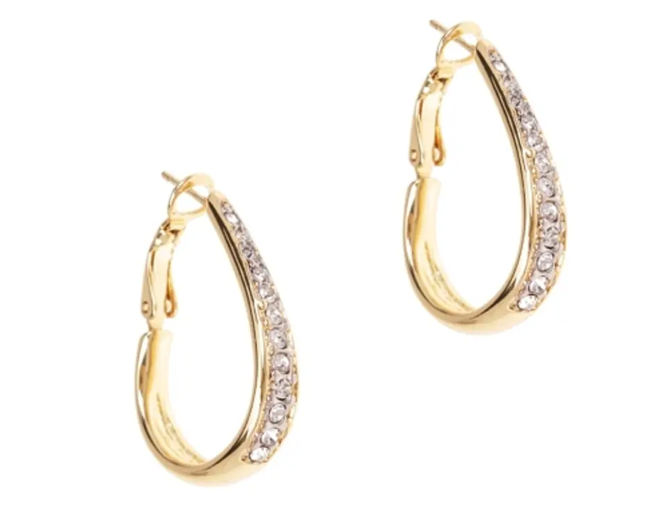 ⁨Earrings with Swarovski crystals (P4519AU)⁩ at Wasserman.eu