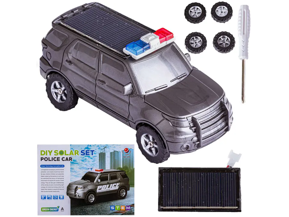 ⁨Solar Toy Car - Auto Police Car - Self-Assembly Kit⁩ at Wasserman.eu