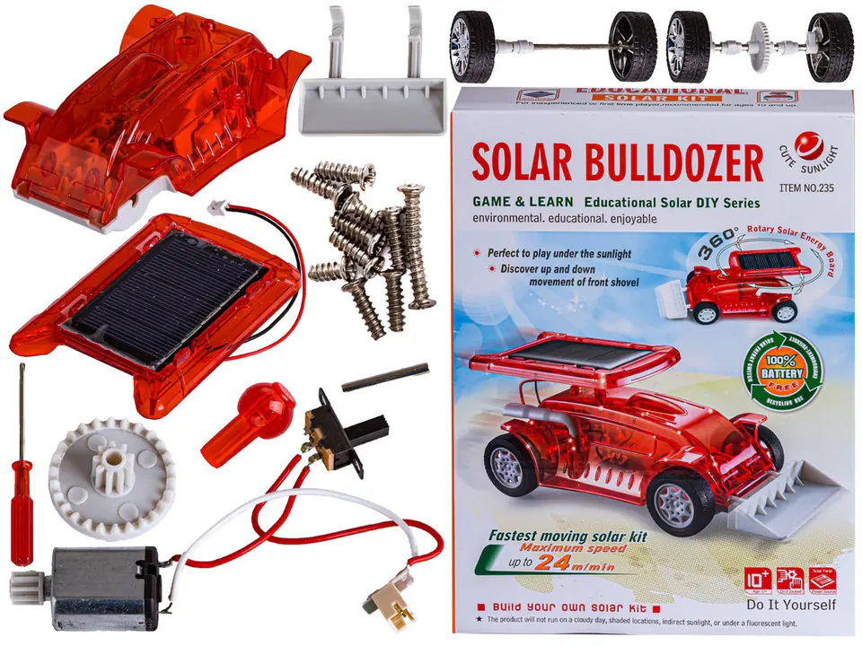 ⁨Solar Toy - Bulldozer - self-assembly kit⁩ at Wasserman.eu