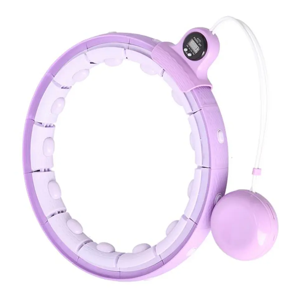 ⁨FH02 VIOLET HULA HOOP WITH WEIGHT + COUNTER⁩ at Wasserman.eu