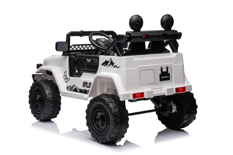 Toyota FJ Cruiser dla dzieci Biały + Pilot + Napęd 4x4 + Audio LED + EVA + Wolny Start w sklepie Wasserman.eu