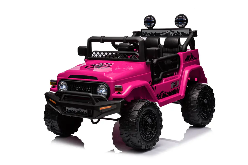 Toyota FJ Cruiser dla dzieci Różowy + Pilot + Napęd 4x4 + Audio LED + EVA + Wolny Start w sklepie Wasserman.eu