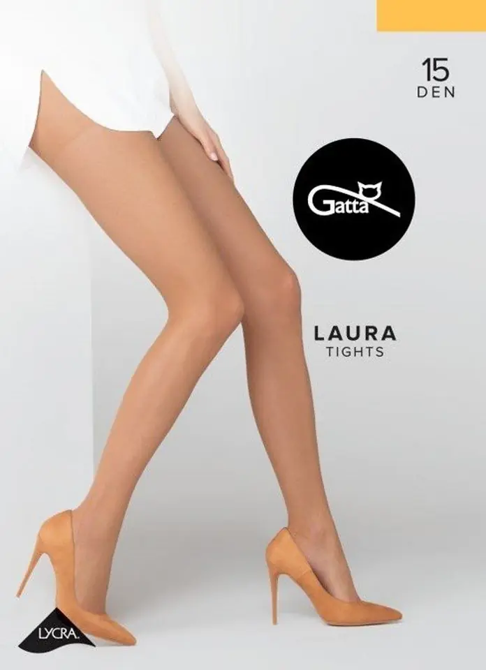 ⁨1 TIGHTS GATTA LAURA 15 den PROMO (Light beige, Size 4)⁩ at Wasserman.eu