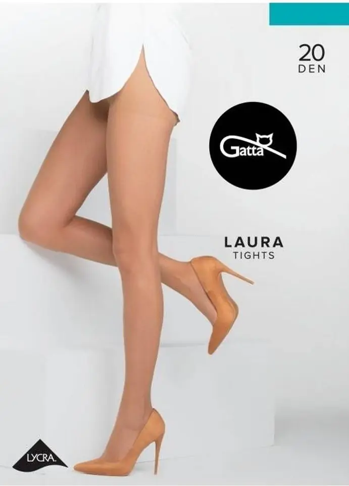 ⁨GATTA LAURA TIGHTS 20 den 1-4 (Color, Jeans, Size 2)⁩ at Wasserman.eu