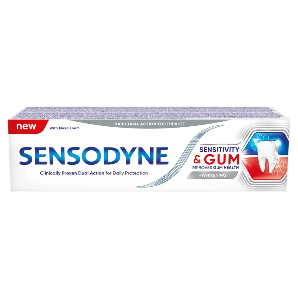 ⁨GSK SENSODYNE Pasta NADWRAŻLIWOŚĆ SENS&GUM WHITE⁩ w sklepie Wasserman.eu