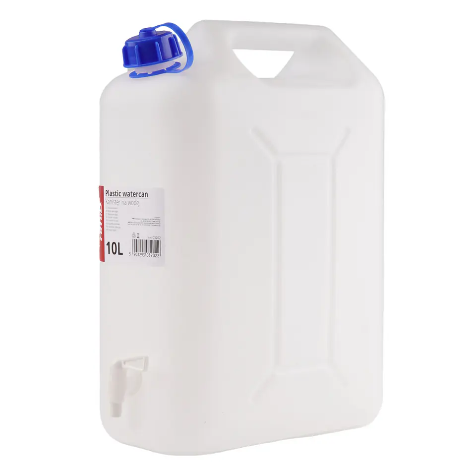 Kanister zbiornik plastikowy na wodę z kranem 10l amio-03202 w sklepie Wasserman.eu