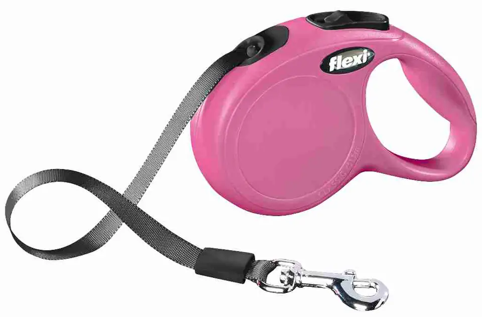 ⁨FLEXI SMYCZ New Classic TAŚMA 3 m ,ROZM.XS,RÓŻOWA, 12kg [FL-3136]⁩ w sklepie Wasserman.eu
