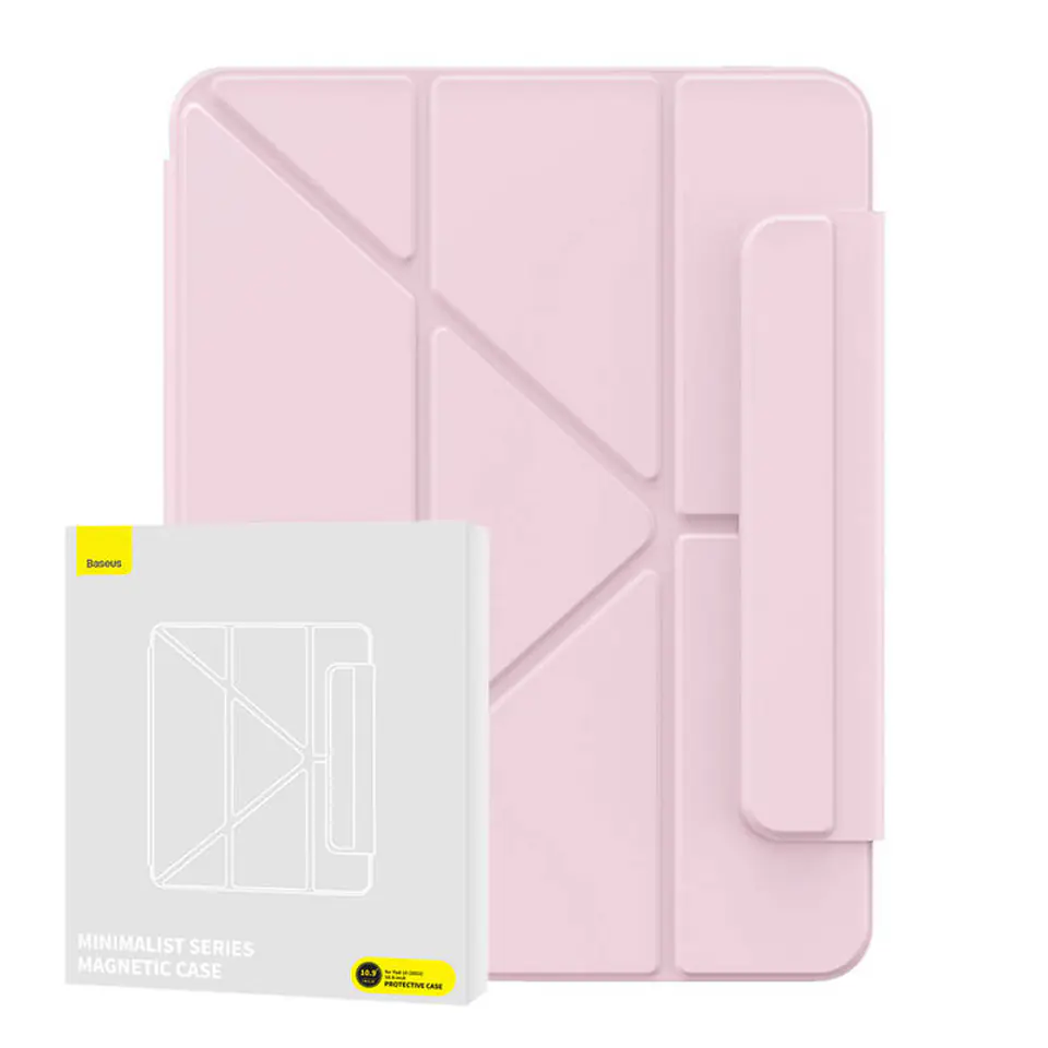 ⁨Etui magnetyczne Baseus Minimalist do Pad 10 10.9" (różowe)⁩ w sklepie Wasserman.eu