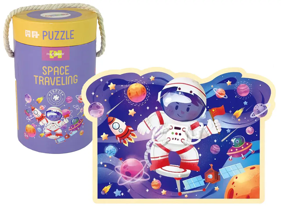 Puzzle w Tubie Kosmos 28 Elementów w sklepie Wasserman.eu