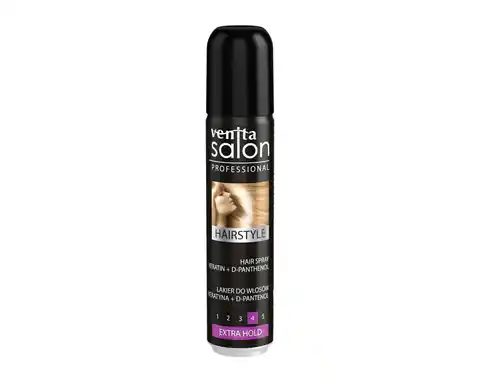 ⁨Venita Salon Professional Hair Spray Extra Hold Hairspray 75ml⁩ at Wasserman.eu