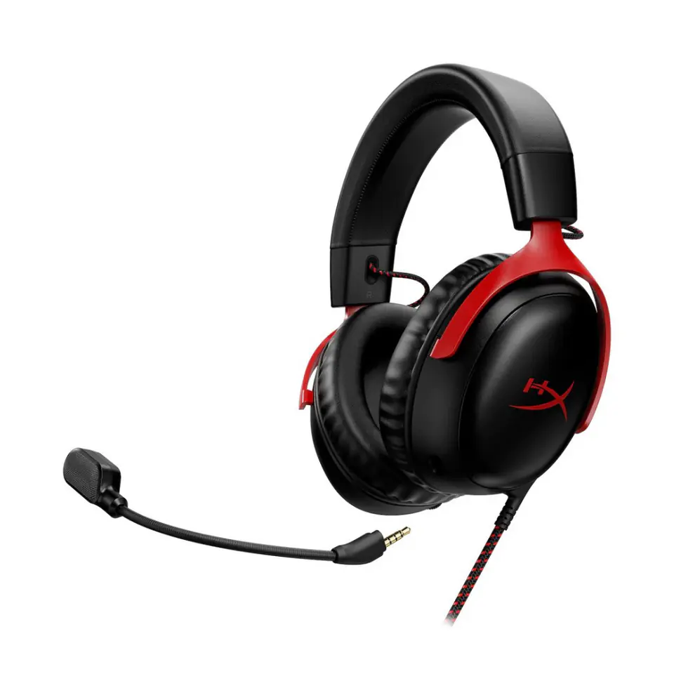 ⁨Słuchawki z mikrofonem HYPERX Czarno-czerwony 727A9AA⁩ w sklepie Wasserman.eu