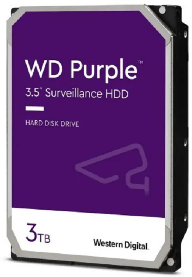 ⁨Dysk twardy WD Purple 3 TB 3.5" WD33PURZ⁩ w sklepie Wasserman.eu