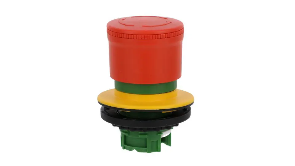 ⁨Miniature safety button 30mm for 30mm hole unlocking by turning M30-PVT30⁩ at Wasserman.eu