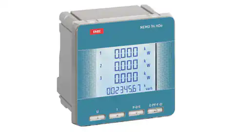 ⁨Miernik parametrów sieci NEMO 96 HDE tablicowy 1-5A 450V wyjście impulsowe + RS485 klasa 1 MF96E06⁩ w sklepie Wasserman.eu