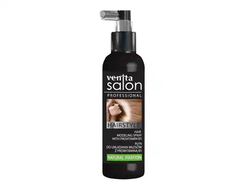 ⁨Venita Salon Professional Hairstyle Curly & Straight Hair Styling Liquid Natural Fixation 130ml⁩ at Wasserman.eu