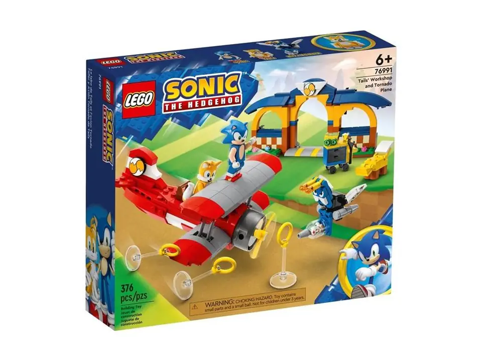 ⁨LEGO SONIC THE HEDGEHOG 76991 TAILS' WORKSHOP AND TORNADO PLANE⁩ at Wasserman.eu