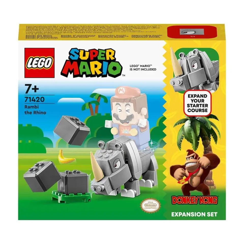 ⁨Bricks Super Mario 71420 Rambi the Rhino Expansion Set⁩ at Wasserman.eu