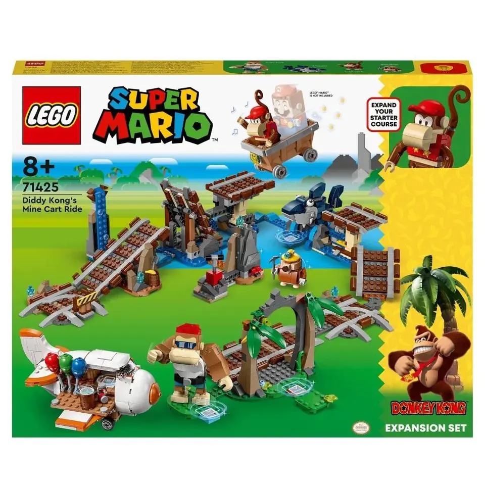 ⁨LEGO SUPER MARIO 71425 EXPANSION SET - DIDDY KONG'S MINE CART RIDE⁩ at Wasserman.eu