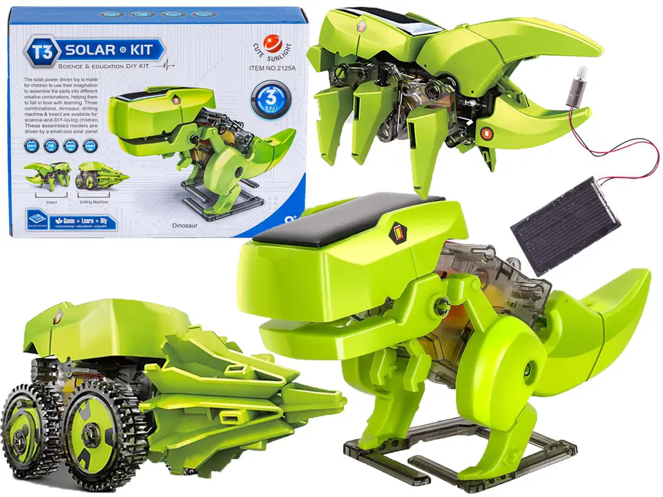 ⁨Zabawka Solarna Robot Pojazd Dinozaur Solarny 3w1⁩ w sklepie Wasserman.eu