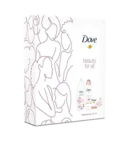 ⁨Dove Relaxing Care Zestaw- Deo Spray/ Żel pod prysznic/ Mydło kostka⁩ w sklepie Wasserman.eu