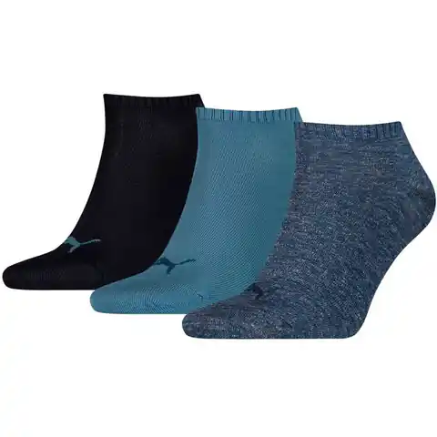 ⁨Skarpety Puma Unisex Sneaker Plain 3pak (kolor Granatowy. Niebieski, rozmiar 39-42)⁩ w sklepie Wasserman.eu