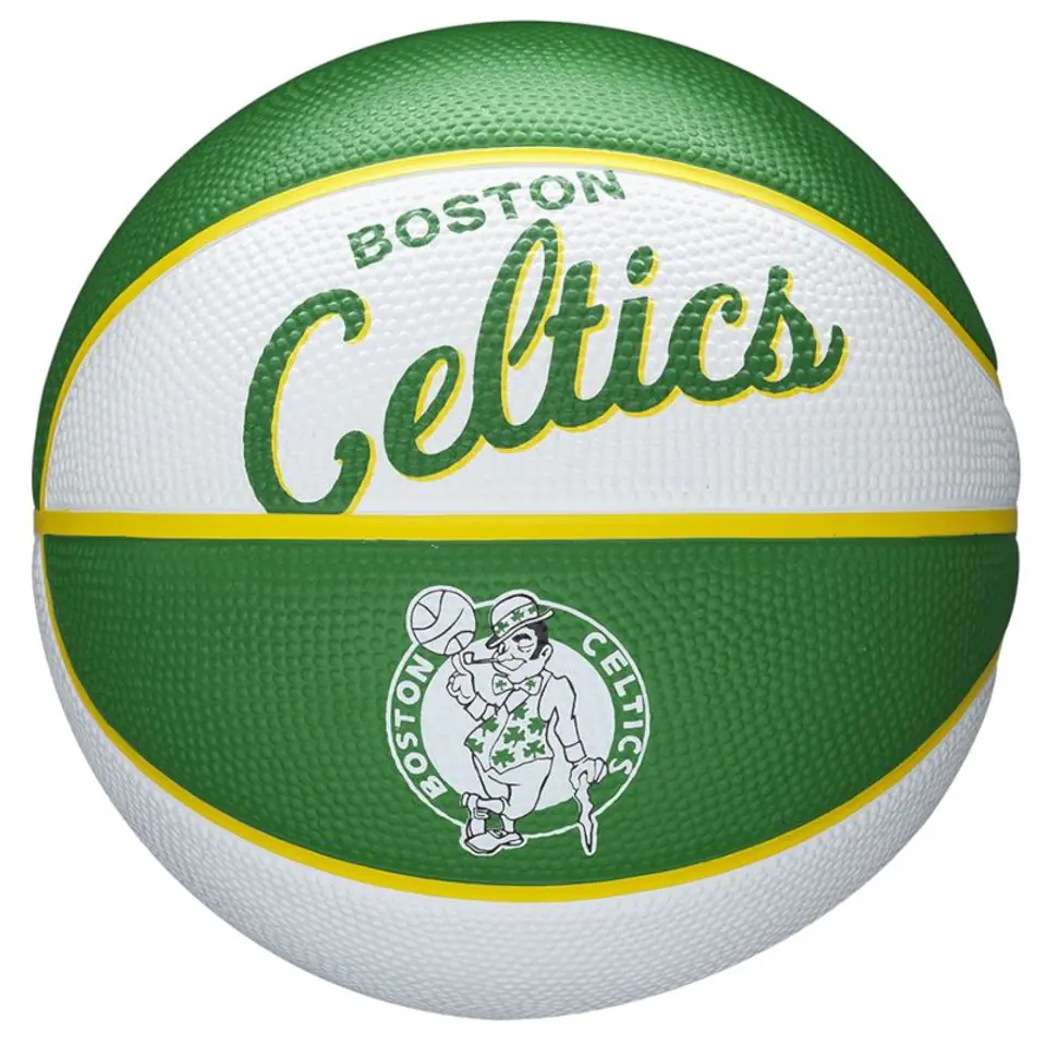 ⁨Piłka Wilson NBA Team Retro Boston Celtics Mini Ball (kolor Zielony, rozmiar 3)⁩ w sklepie Wasserman.eu