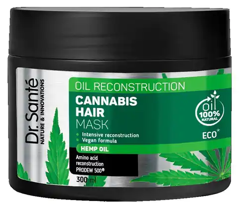 ⁨Dr.Sante Cannabis Hair Rewitalizująca Maska do włosów 300ml⁩ w sklepie Wasserman.eu