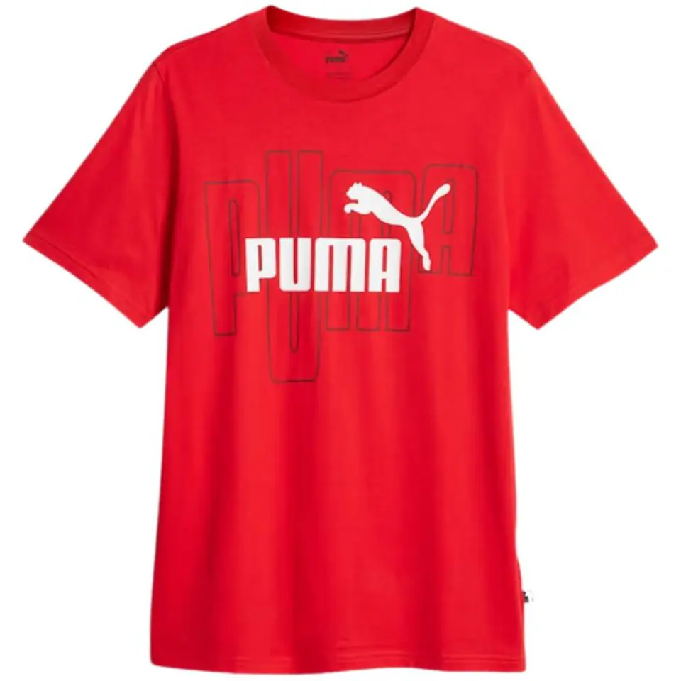 ⁨Koszulka Puma Graphics No. 1 Logo Tee All Time M 677183 (kolor Czerwony, rozmiar S)⁩ w sklepie Wasserman.eu