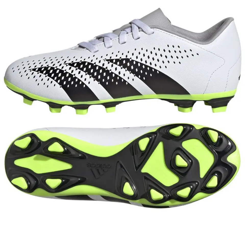 ⁨Buty adidas Predator Accuracy.4 FxG Jr (kolor Biały. Czarny. Zielony, rozmiar 28)⁩ w sklepie Wasserman.eu