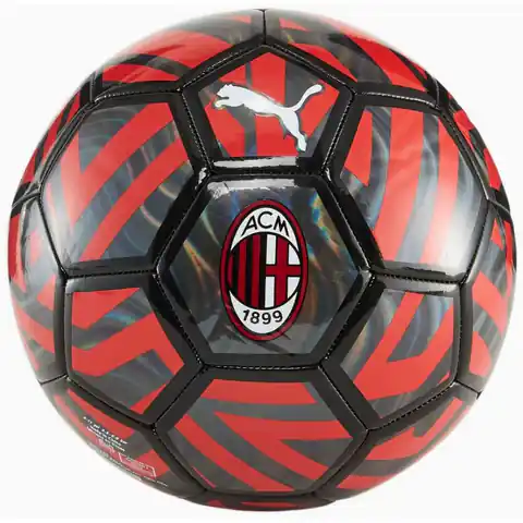 ⁨Piłka Puma AC Milan Fan Ball 084043 (kolor Czarny. Czerwony, rozmiar 5)⁩ w sklepie Wasserman.eu