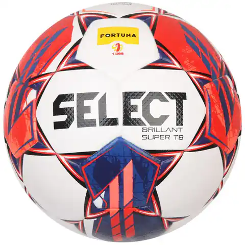 ⁨Piłka Select Brillant Super TB Fortuna 1 Liga V23 FIFA (kolor Biały. Czerwony, rozmiar 5)⁩ w sklepie Wasserman.eu