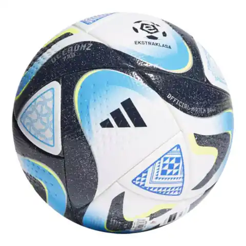 ⁨Piłka nożna adidas Ekstraklasa Pro (kolor Biały. Niebieski, rozmiar 5)⁩ w sklepie Wasserman.eu