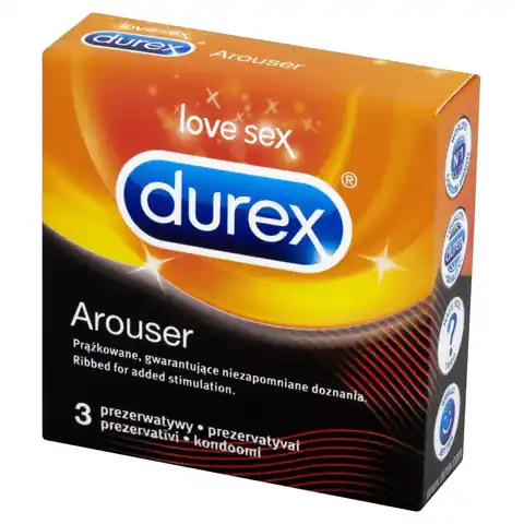 ⁨Durex Prezerwatywy Arouser 3 szt⁩ w sklepie Wasserman.eu