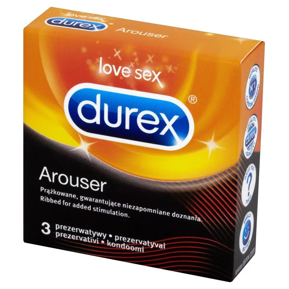 ⁨Durex Condoms Arouser 3 pcs⁩ at Wasserman.eu