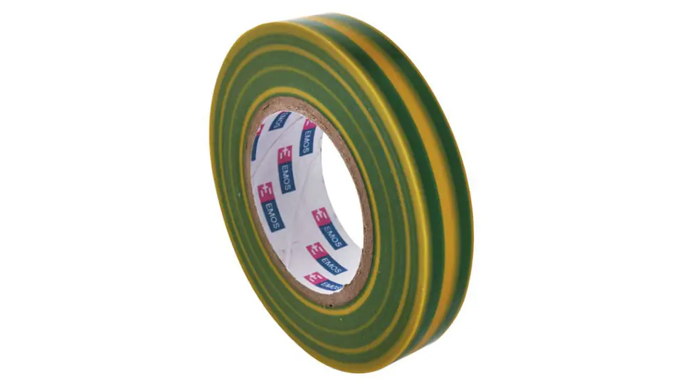 ⁨Taśma izolacyjna PVC 15mm / 10m żółto-zielona F61515⁩ w sklepie Wasserman.eu