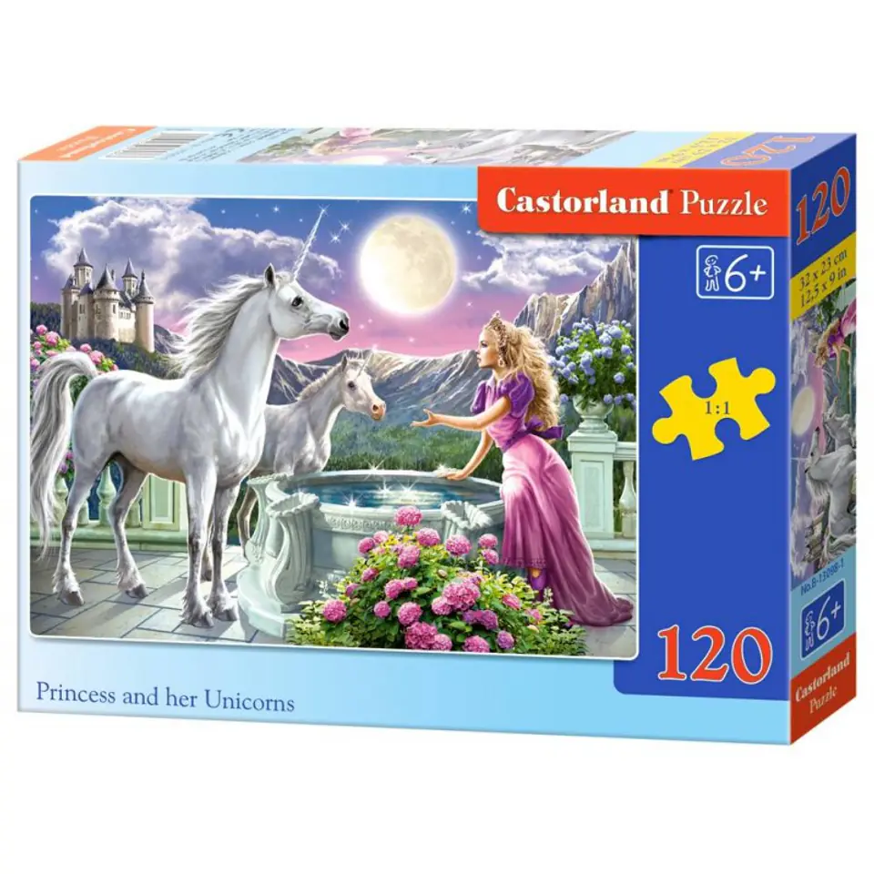 ⁨Puzzle 120el. princess unicorn⁩ w sklepie Wasserman.eu