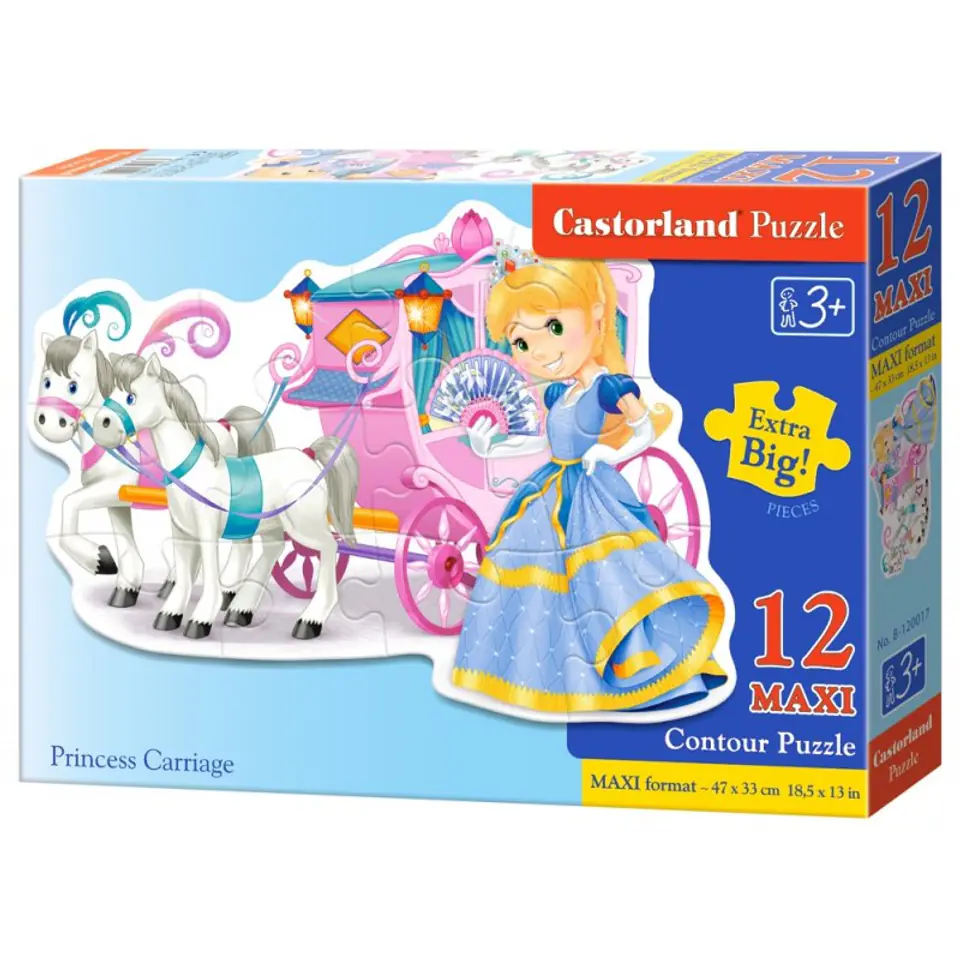 ⁨Puzzle 12 el.princess carriage⁩ w sklepie Wasserman.eu