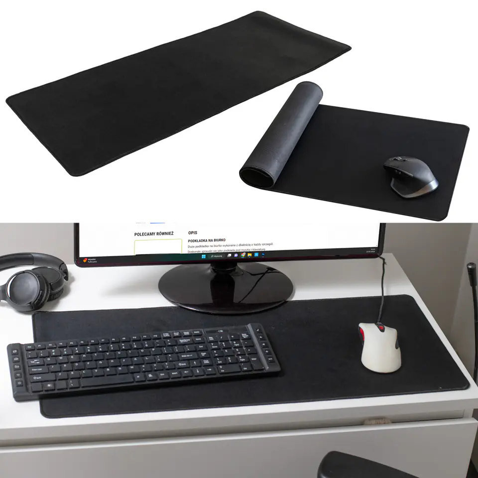 ⁨Desk mouse pad 30 x 70 x 0.2 cm⁩ at Wasserman.eu