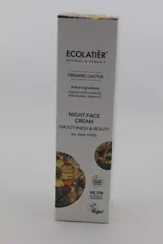 ⁨Ecolatiér Organic Cactus Krem do twarzy na noc⁩ w sklepie Wasserman.eu