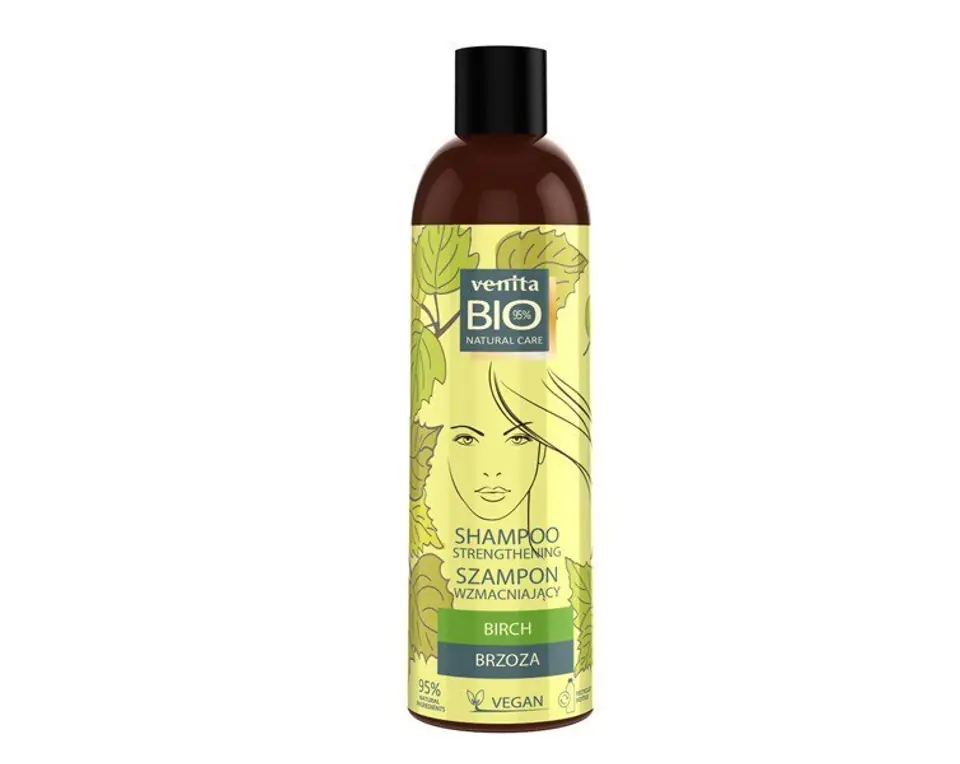 ⁨Venita Bio Birch strengthening shampoo with birch extract for weak and damaged hair 300ml⁩ at Wasserman.eu