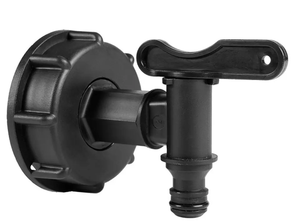 PRZYŁĄCZE Z ZAWOREM DO ZBIORNIKA-MAUSER1000 L w sklepie Wasserman.eu