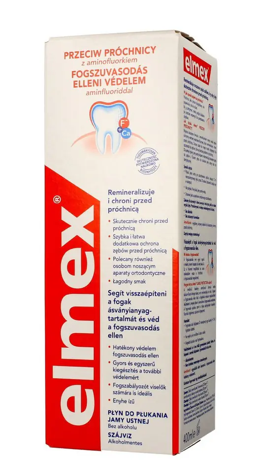 ⁨Elmex Płyn do płukania jamy ustnej Przeciw Próchnicy 400ml⁩ w sklepie Wasserman.eu