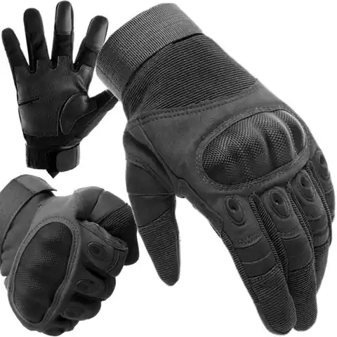 ⁨Rękawiczki taktyczne XL- czarne Trizand 21770⁩ w sklepie Wasserman.eu