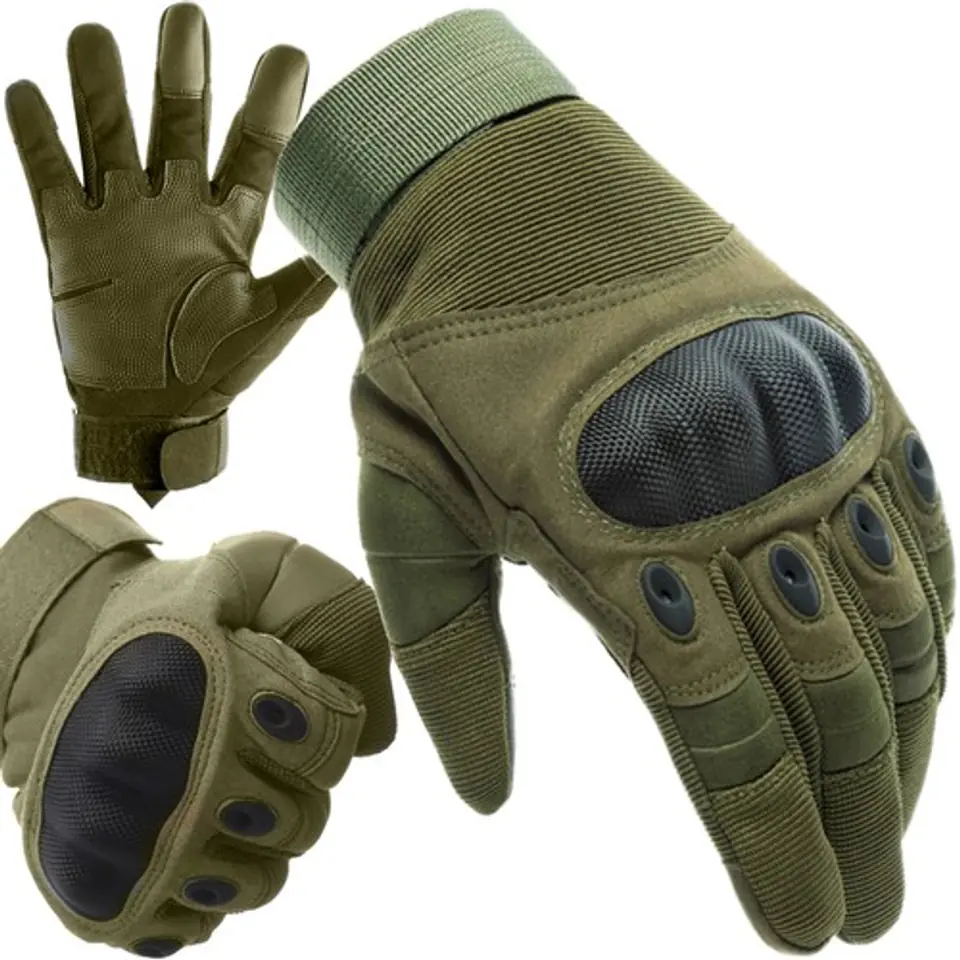 ⁨Rękawiczki taktyczne XL- khaki Trizand 21772⁩ w sklepie Wasserman.eu