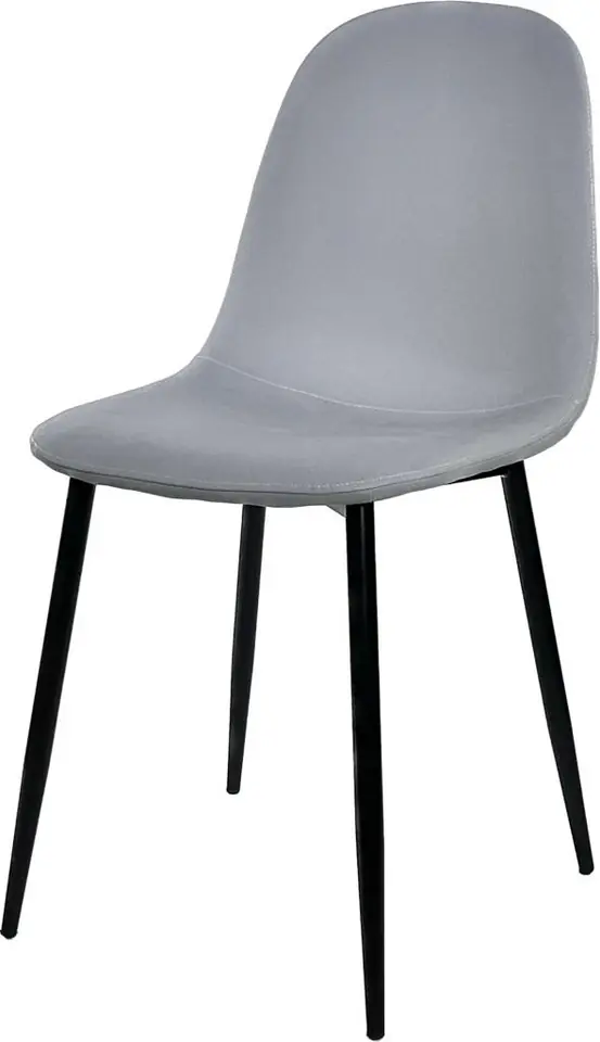 ⁨Krzesło tapicerowane GIULIA GREY PU⁩ w sklepie Wasserman.eu