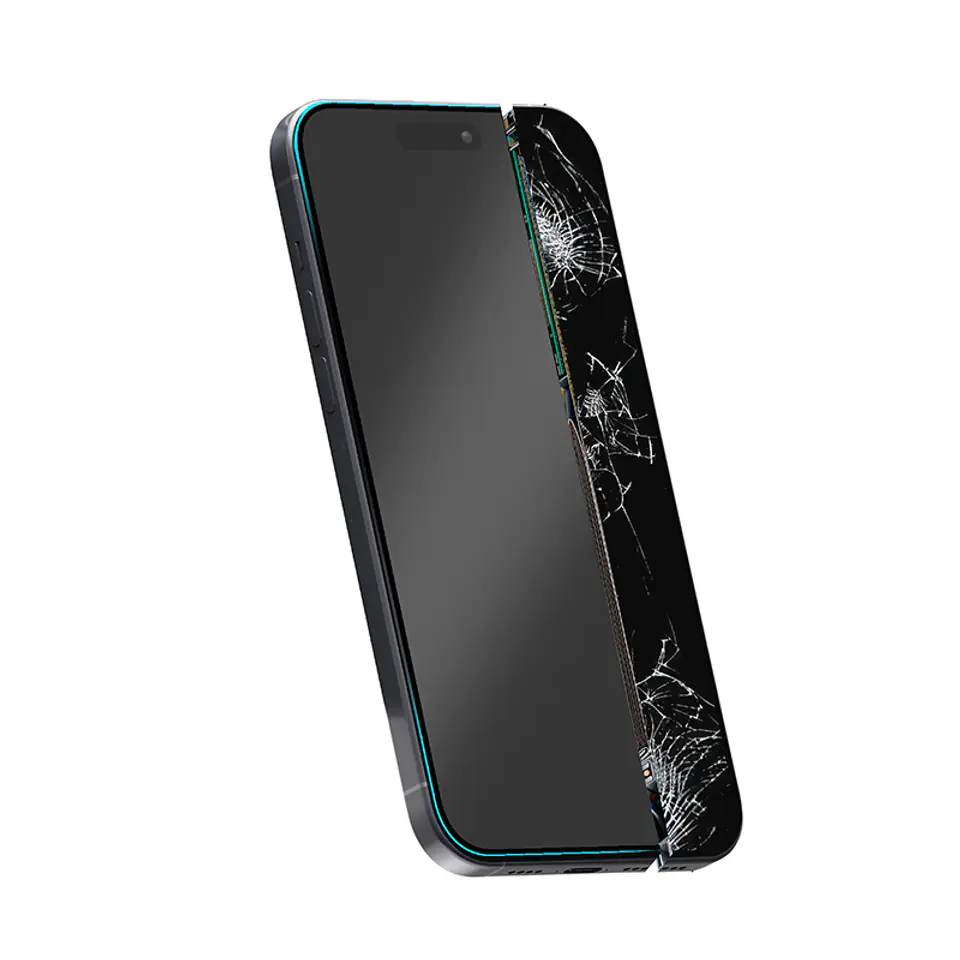 ⁨Crong Nano Glass - Niepękające szkło hybrydowe iPhone 15 Pro⁩ w sklepie Wasserman.eu