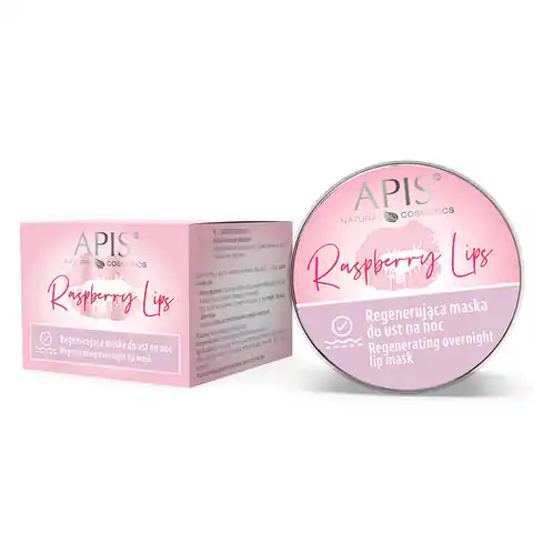 ⁨Apis raspberry lips regenerująca maska do ust na noc 10 ml⁩ w sklepie Wasserman.eu