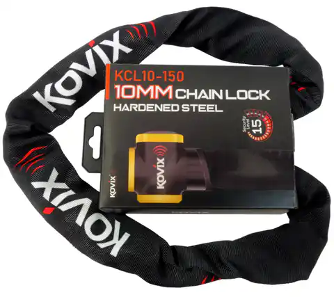 ⁨Łańcuch zabezpieczający z alarmem KOVIX KCL10-150⁩ w sklepie Wasserman.eu