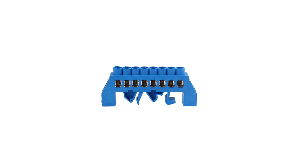 ⁨N insulated terminal block, 8 wires, blue⁩ at Wasserman.eu